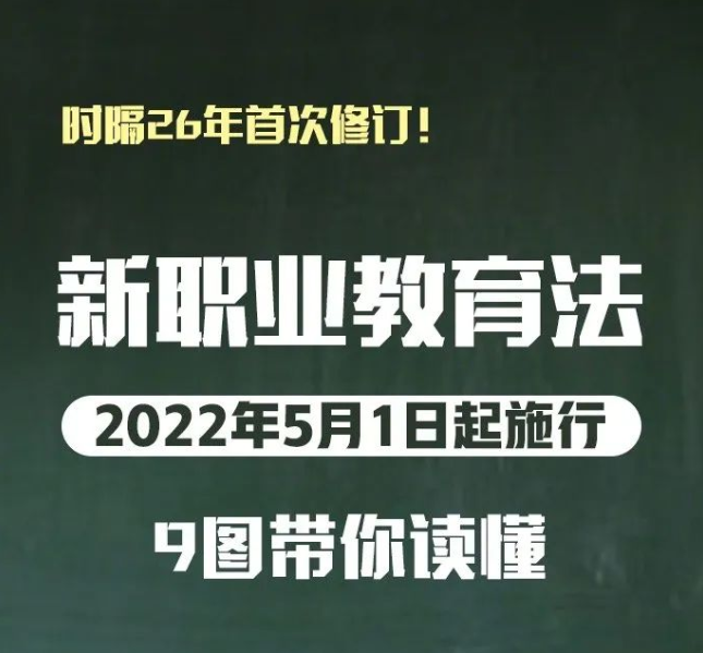 不同赛道 同样精彩 | 9图带你读懂新职业教育法